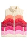 Marine Layer Sunset Puffer Vest In Multi