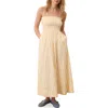 Marine Layer Sutton Stripe Smocked Pima Cotton Maxi Sundress