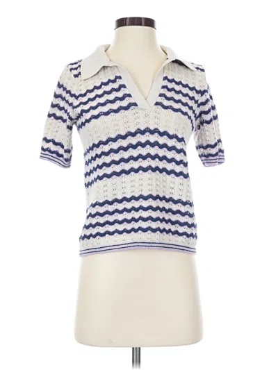 Pre-owned Marine Layer Sweater Vest In Blue