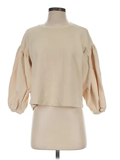 Pre-owned Marine Layer Sweatshirt In Brown