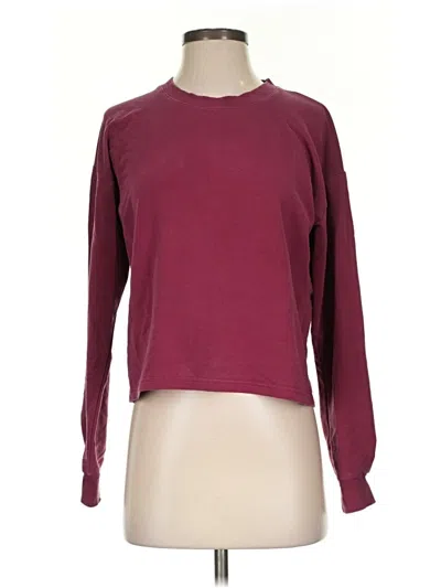 Pre-owned Marine Layer Sweatshirt In Burgundy
