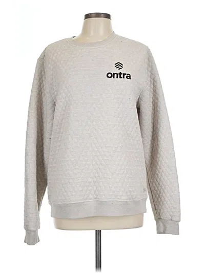 Pre-owned Marine Layer Sweatshirt In Silver