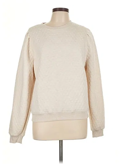 Pre-owned Marine Layer Sweatshirt In White