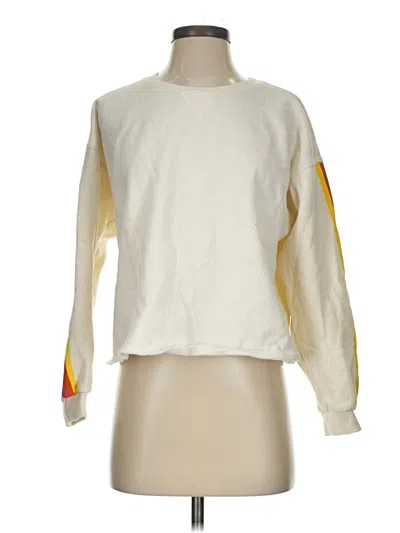 Pre-owned Marine Layer Sweatshirt In White