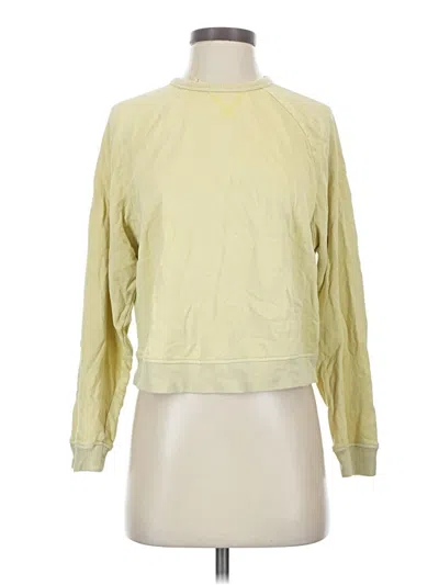 Pre-owned Marine Layer Sweatshirt In Yellow