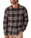 Marine Layer Tahoe Flannel Shirt In Multi Plaid