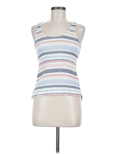 Pre-owned Marine Layer Tank Top Blue Halter Neckline Tops