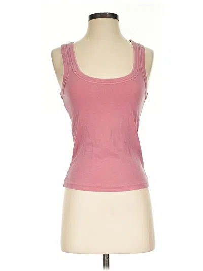Pre-owned Marine Layer Tank Top Pink Strapless Neckline Tops