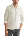 MARINE LAYER TEXTURED STRIPE QUARTER ZIP TOP