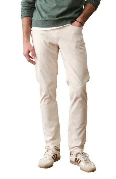 Marine Layer The Five-pocket Undercover Slim Straight Leg Tech Pants In Gray