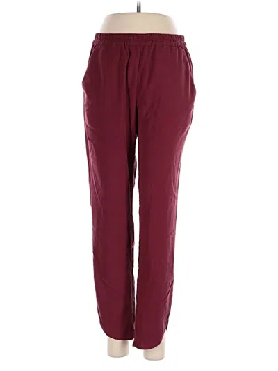 Pre-owned Marine Layer Track Pants In Burgundy