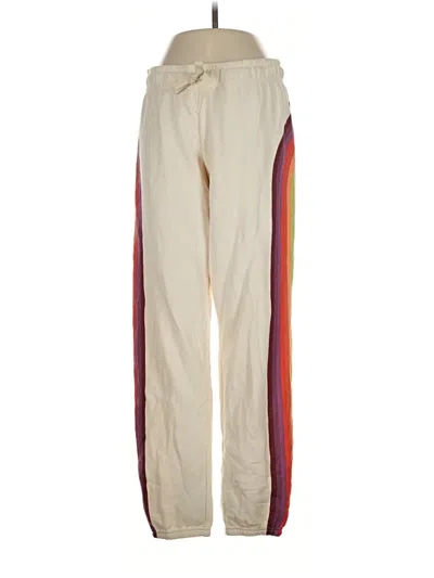 Pre-owned Marine Layer Track Pants In Ivory