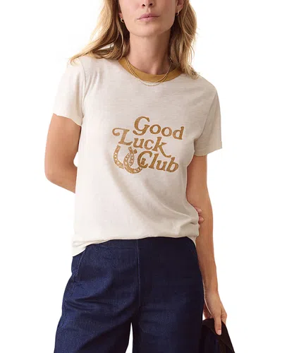 Marine Layer Tried & True Crewneck Tee In White