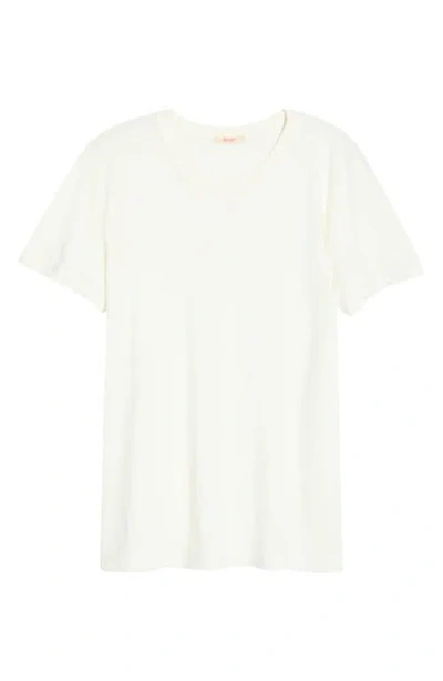 Marine Layer Tried & True Hemp & Cotton Crewneck T-shirt In White