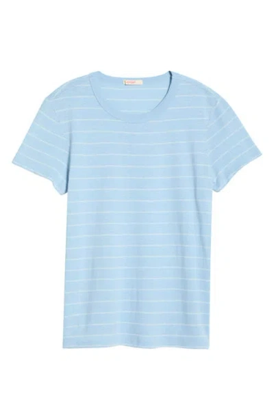 Marine Layer Tried & True Stripe Crewneck T-shirt In Blue