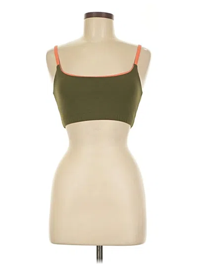 Pre-owned Marine Layer Tube Top Green Strapless Neckline Tops