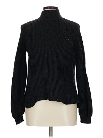 Pre-owned Marine Layer Turtleneck Sweater In Black