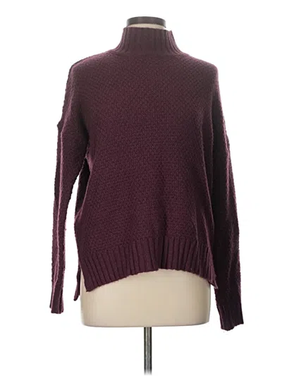 Pre-owned Marine Layer Turtleneck Sweater In Burgundy