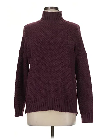 Pre-owned Marine Layer Turtleneck Sweater In Burgundy