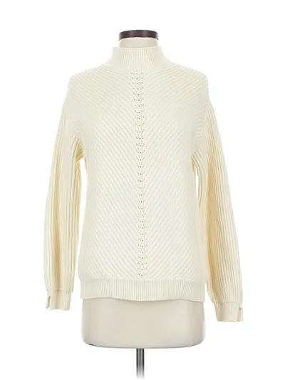 Pre-owned Marine Layer Turtleneck Sweater In White