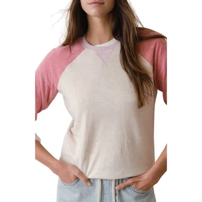 Marine Layer Varsity Raglan Sweatshirt In White