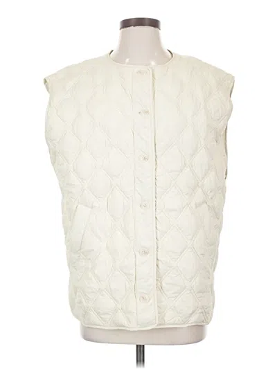 Pre-owned Marine Layer Vest In Ivory