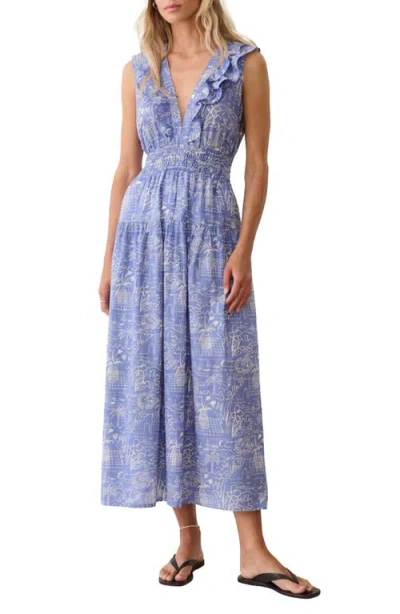 Marine Layer Victoria Maxi Dress In Blue