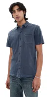 Marine Layer Vintage Heavy Slub Button Down Mood Indigo In Mood Indigo