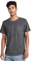 MARINE LAYER VINTAGE HEAVY SLUB POCKET TEE FORGED IRON