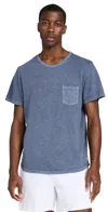 Marine Layer Vintage Heavy Slub Pocket Tee In Vintage Indigo