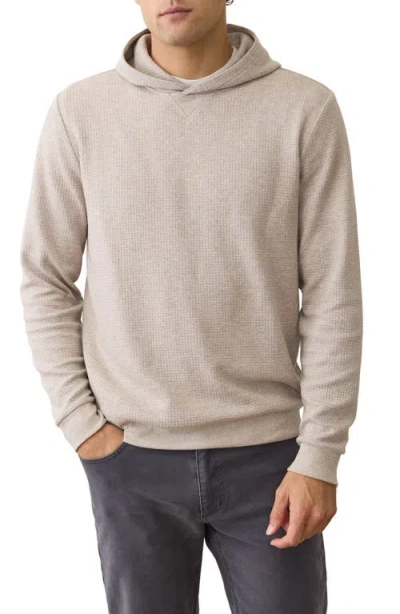 Marine Layer Waffle Knit Hoodie In Gray