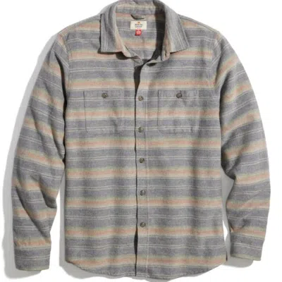 Marine Layer Wool Blend Overshirt In Gray