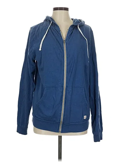 Pre-owned Marine Layer Zip Up Hoodie In Blue