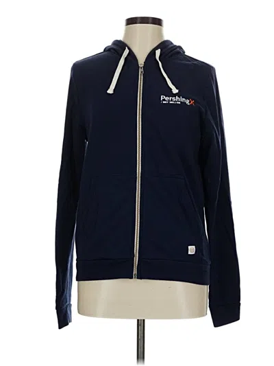Pre-owned Marine Layer Zip Up Hoodie In Blue