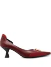 Marine Serre 60mm Lizard-skin Effect Pumps