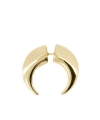 Marine Serre Regenerated Single Moon Earring In Yellow