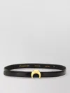 Marine Serre Adjustable Belt Moon Shaped Buckle In Black