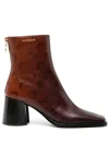 Marine Serre Airbrushed Crafted Ankle Boots In Brown