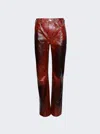 Marine Serre Airbrushed Straight Leg Pants In Multi