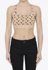 MARINE SERRE ALL OVER MOON CROPPED TOP