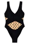 Marine Serre 'all Over Moon' One-piece Swimsuit