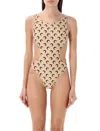 MARINE SERRE MARINE SERRE ALL-OVER MOON ONE-PIECE SWIMSUIT