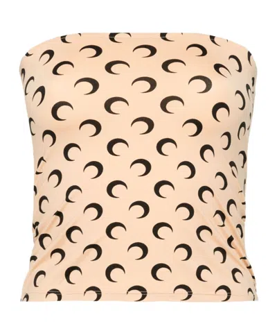 MARINE SERRE MARINE SERRE ALL-OVER MOON PRINTED TOP