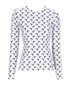 Marine Serre All-over Moon Printed Top In White