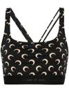 Marine Serre Crescent Moon Print Top In Black