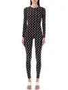 Marine Serre Moon Printed Jumpsuit In Black