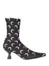 Marine Serre Moon Printed Jersey Ms Boots In Black