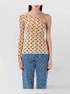 Marine Serre Second Skin Moon Asymmetric Top
