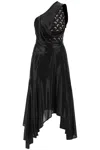 Marine Serre Regenerated Moon Draped Jersey Midi Dress