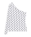 Marine Serre Moon Jersey Second Skin Asymmetric Top Optical White In White